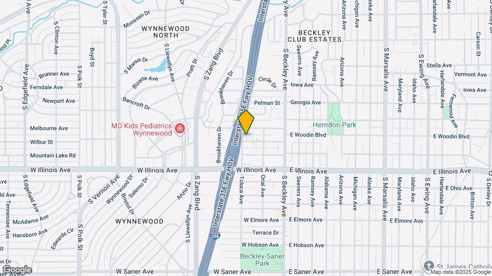 235 W Woodin Blvd, Unit Main Map and Location Details