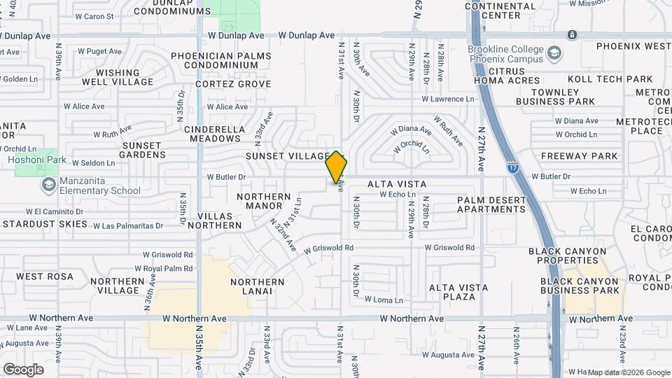 8328 N 31st Ave Map and Location Details