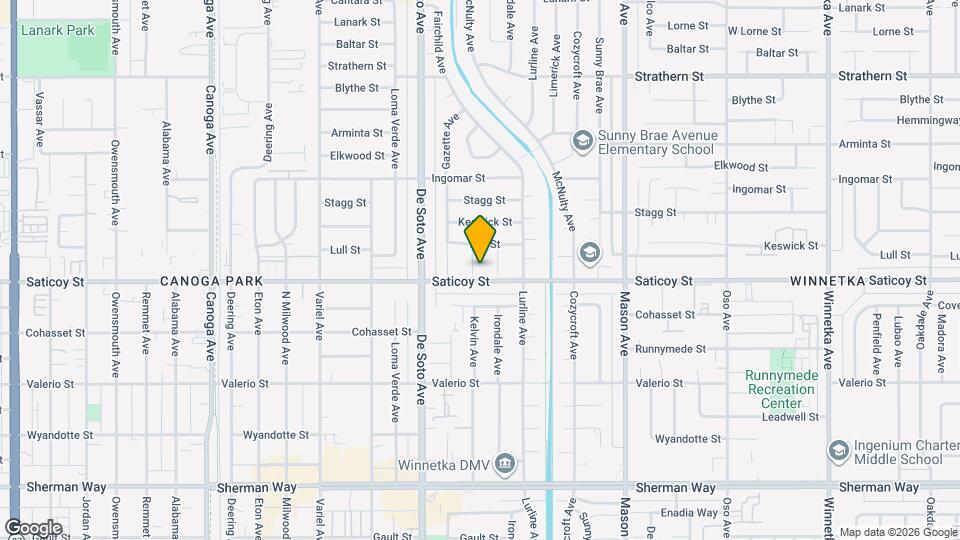 7610 Kelvin Ave Map and Location Details