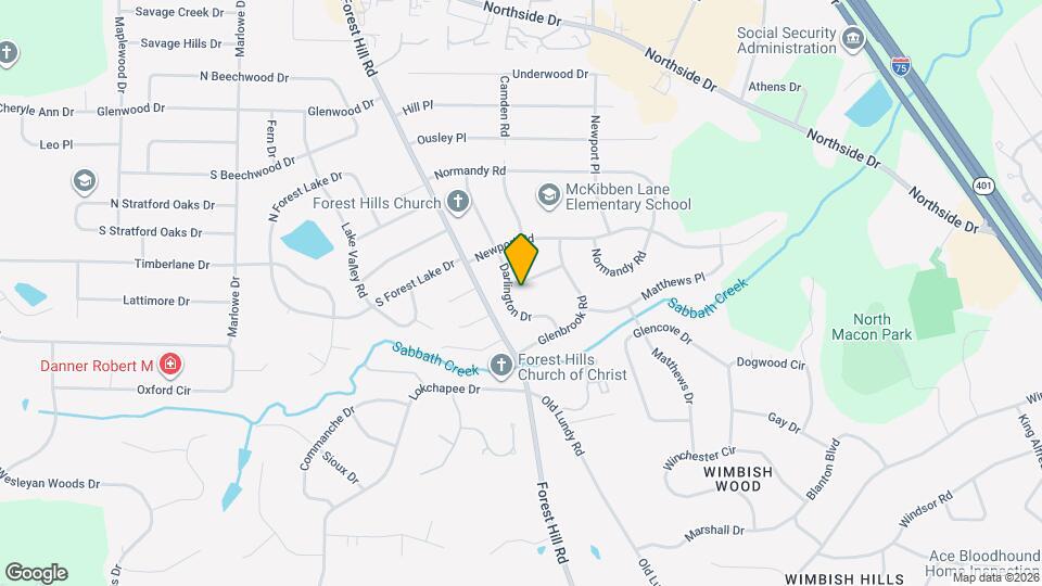 1155 Darlington Dr Map and Location Details