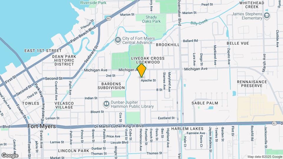 1665 Henderson Ave Map and Location Details