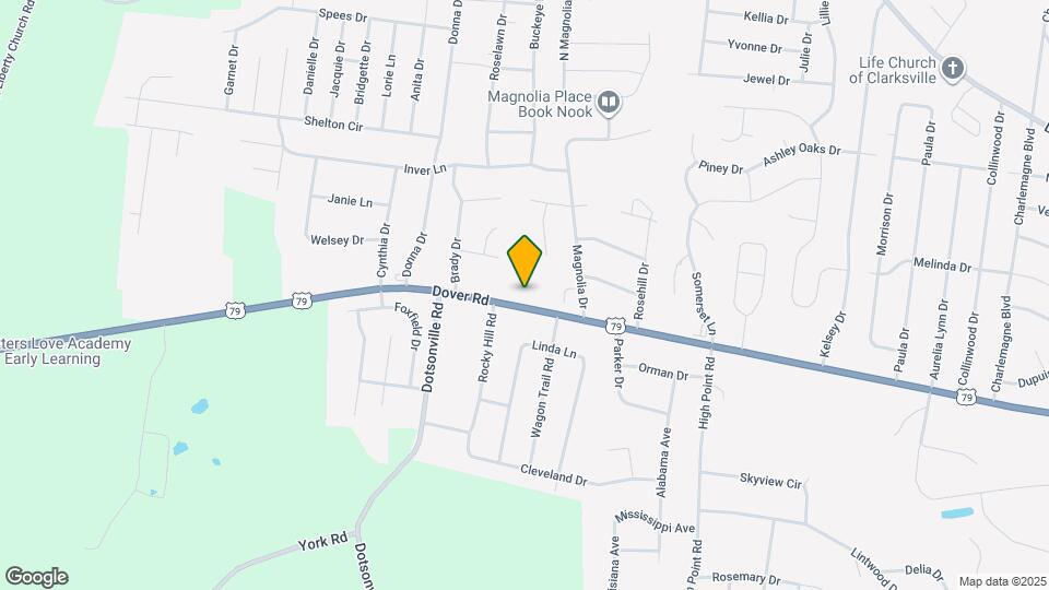 621 Dover Rd Map and Location Details