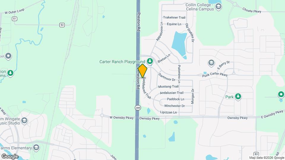 2823 Saddlebred Trail Map and Location Details