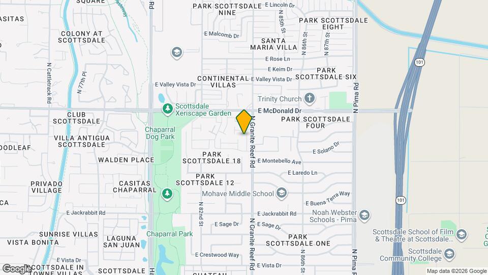 8372 E Solano Dr Map and Location Details