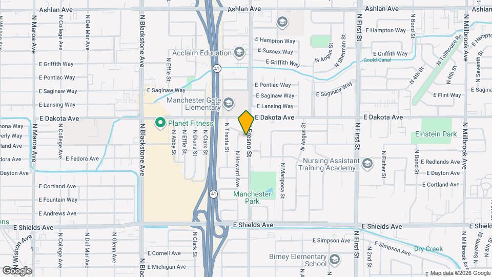 3743 N Fresno St Map and Location Details