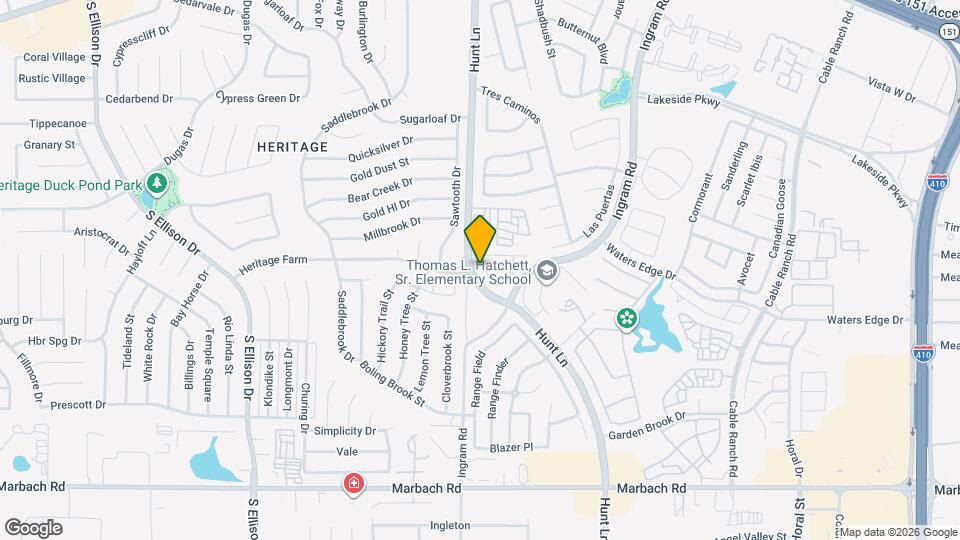 10000 Hunt Ln Map and Location Details