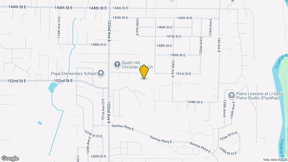 15117 125th Ave Ct E Map and Location Details