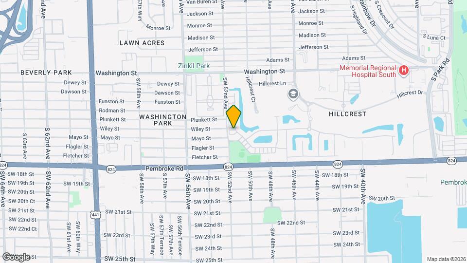 1300 Eucalyptus Dr Map and Location Details