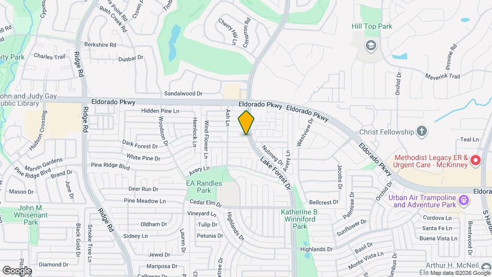 5000 Crossvine Ln Map and Location Details