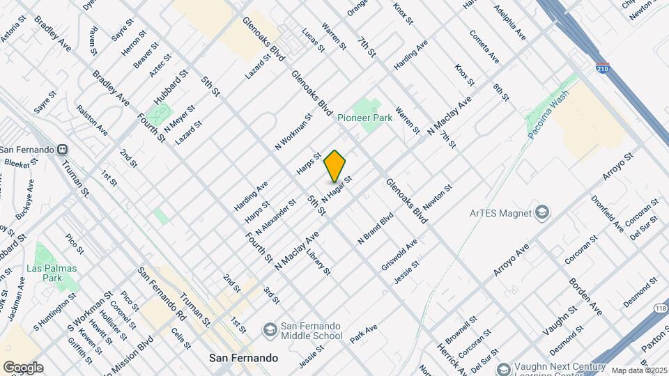 643 N Hagar St Map and Location Details