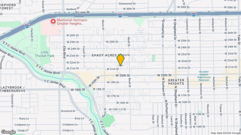 1139 W 21st St Map and Location Details