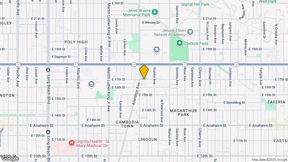 1224 E 17TH ST Mapa y Detalles de la Ubicación