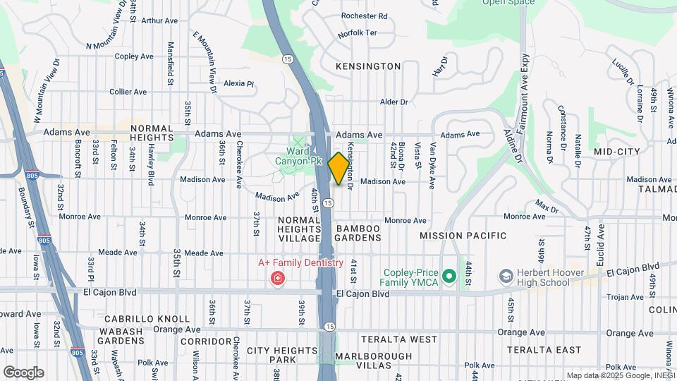 4561 Terrace Dr Map and Location Details
