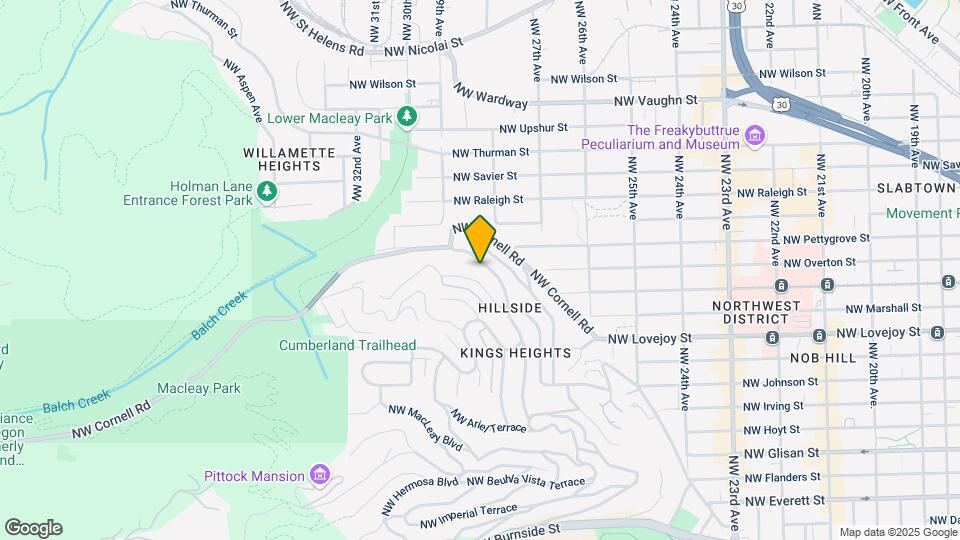 2850 NW Westover Rd Map and Location Details