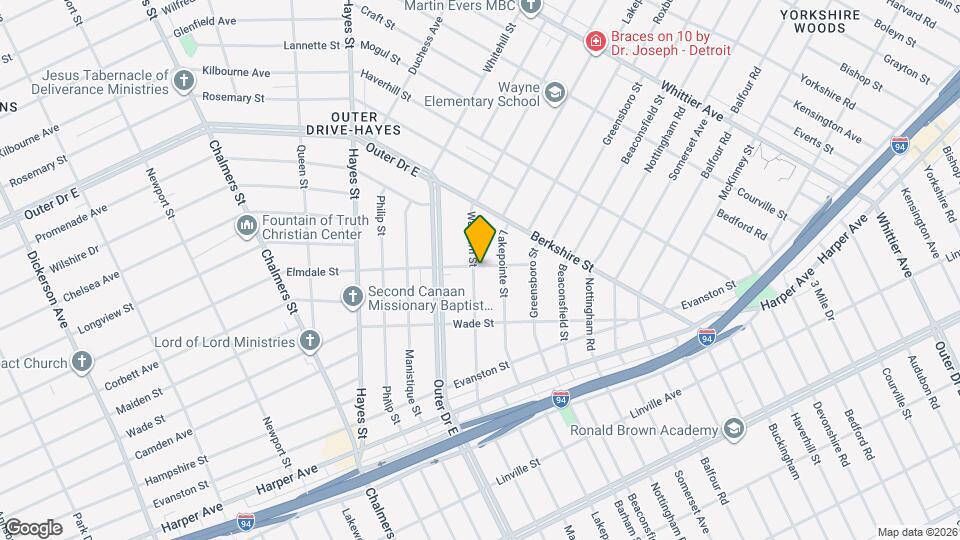 9516 Wayburn St Map and Location Details