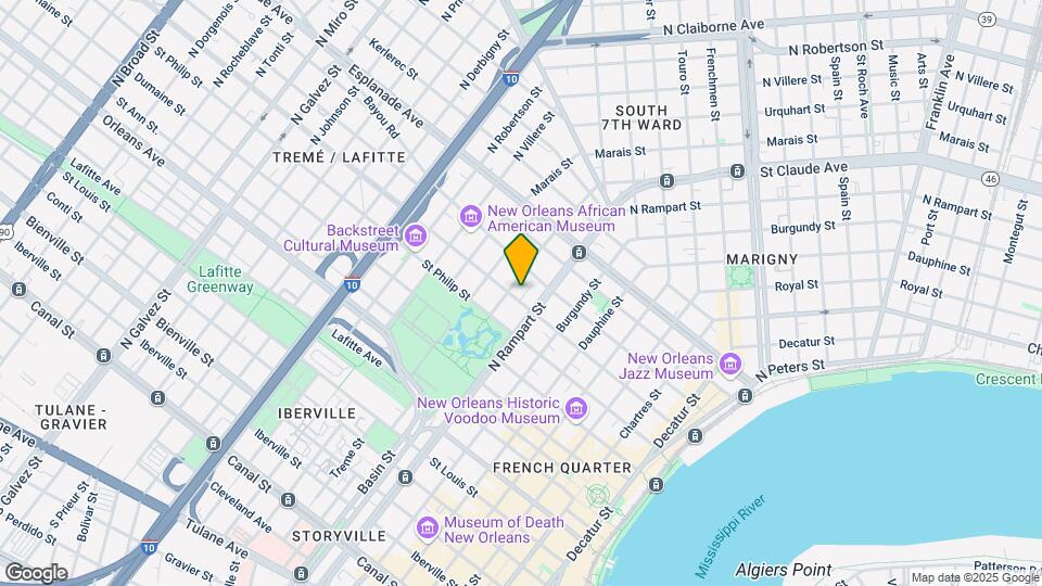 1129 Ursulines Ave, Unit A Mapa y Detalles de la Ubicación
