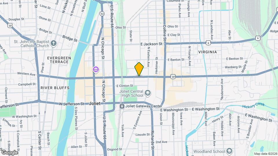 224 E Cass St Mapa y Detalles de la Ubicación