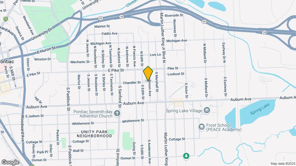 52 S Anderson Ave Map and Location Details
