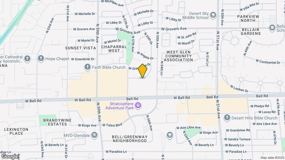 5553 W Hartford Ave Map and Location Details