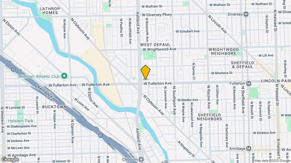 1540 W Fullerton Ave, Unit 402 Map and Location Details