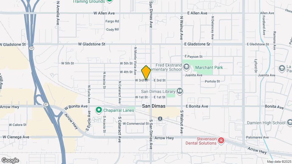 114 W 3rd St Map and Location Details