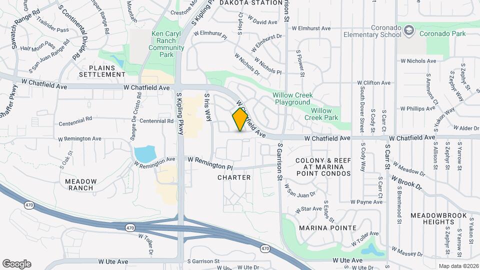 9606 W Chatfield Ave Map and Location Details