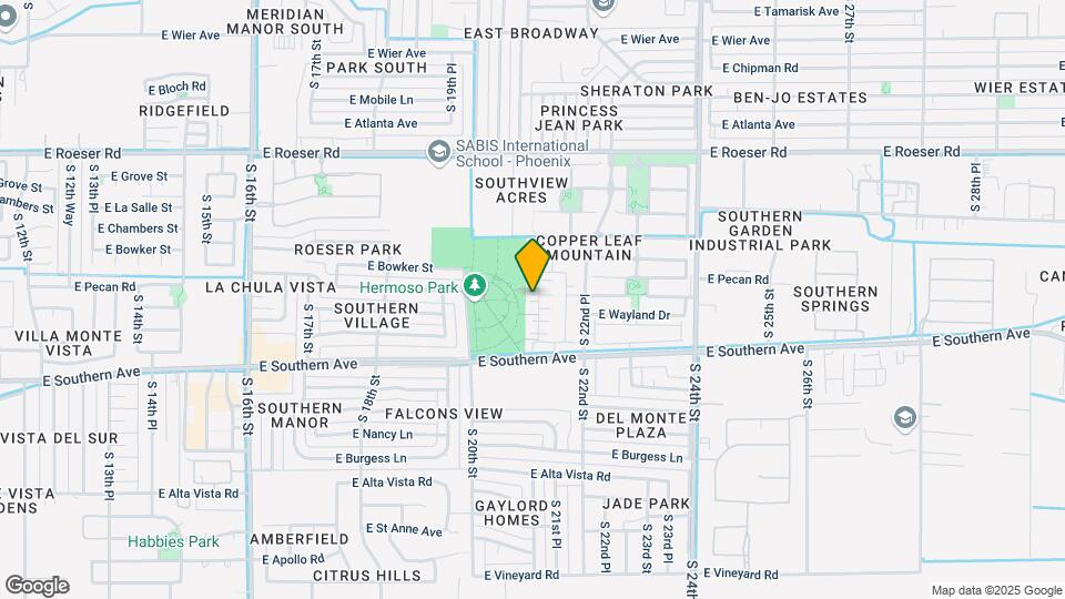 5628 S 21st Pl Map and Location Details