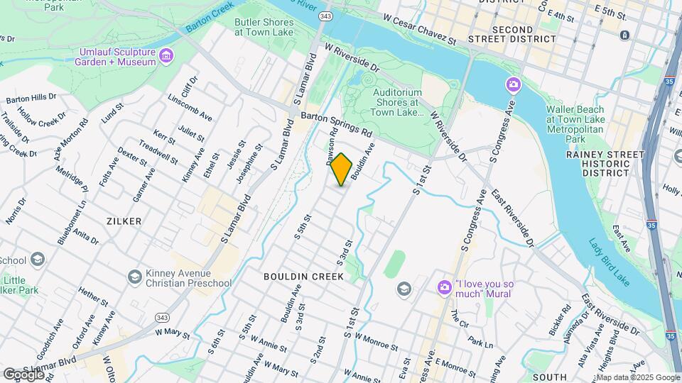 806 Bouldin Ave, Unit A Map and Location Details