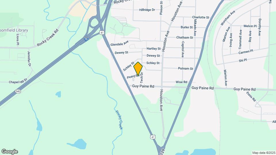 1320 Peavy Dr Map and Location Details