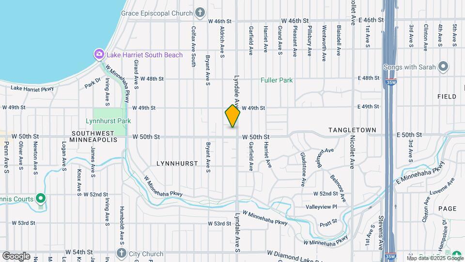 4942 Lyndale Ave S, Unit #2 - Upper Floor Map and Location Details