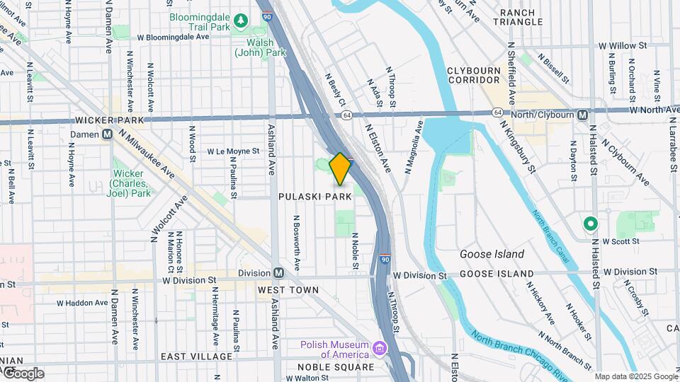 1420 W Blackhawk St Mapa y Detalles de la Ubicación