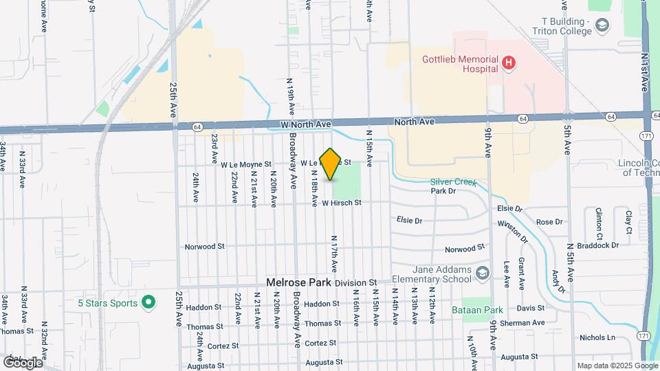 1720 N 17th Ave Map and Location Details