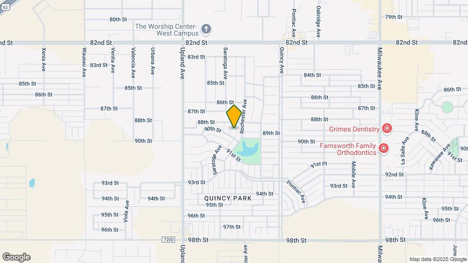 8807 Saratoga Ave Map and Location Details
