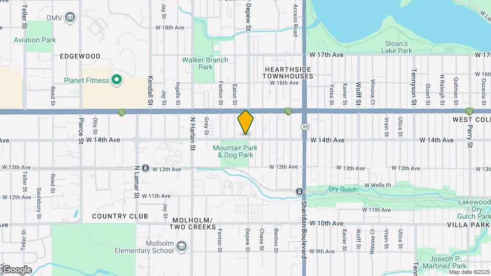 5625 W 14th Ave Map and Location Details