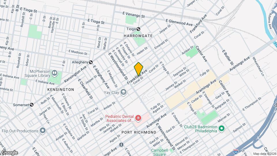 3345 Frankford Ave Map and Location Details