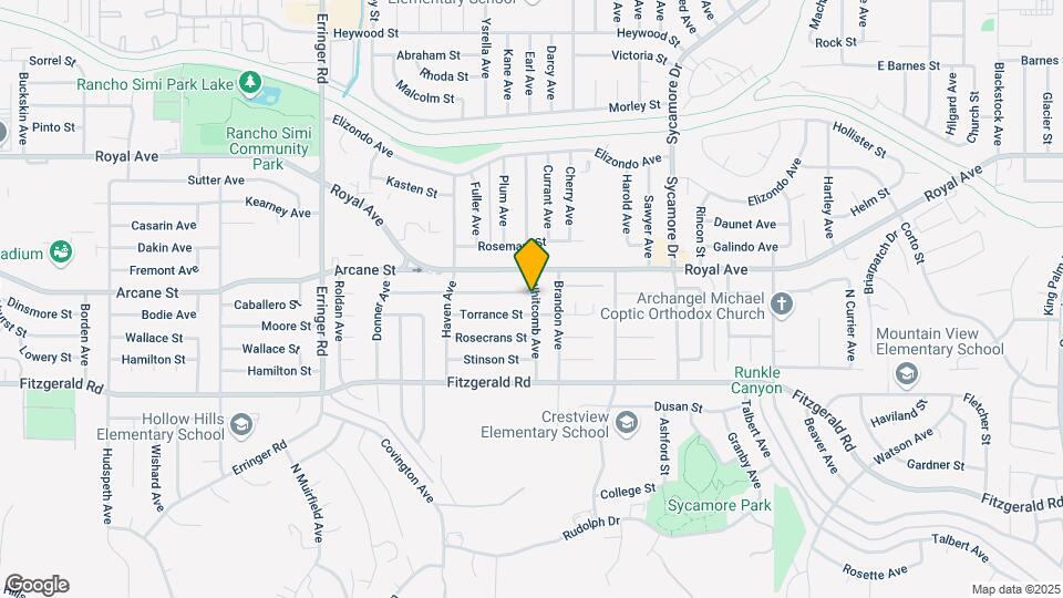2296 Cutler St Mapa y Detalles de la Ubicación