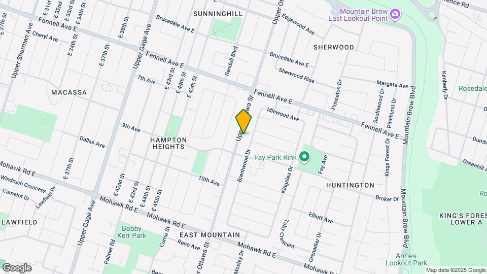 651 Upper Ottawa St Map and Location Details