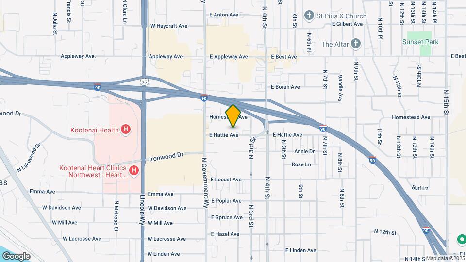 117 E Hattie Ave Map and Location Details