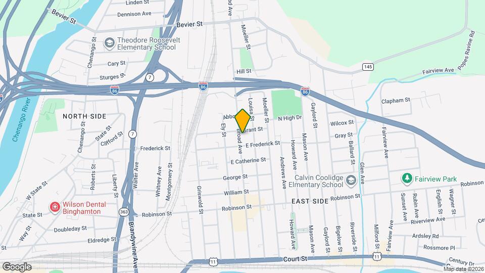 90 Broad Ave Map and Location Details