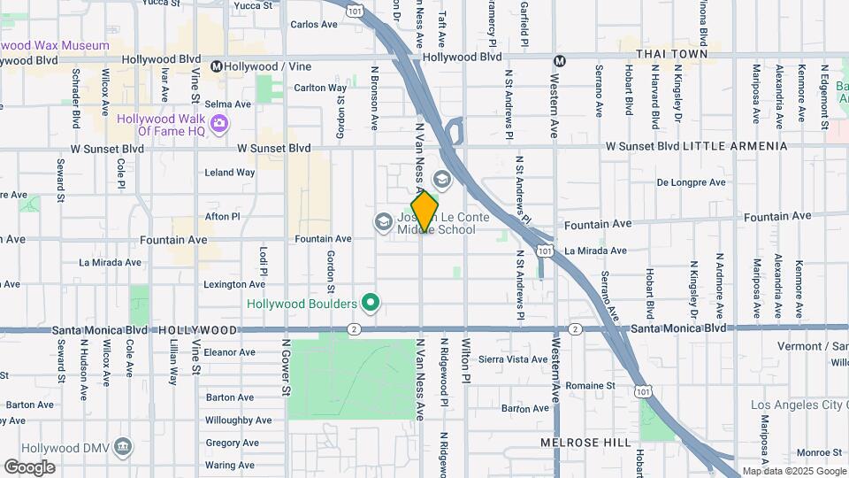 1278 N Van Ness Ave Map and Location Details