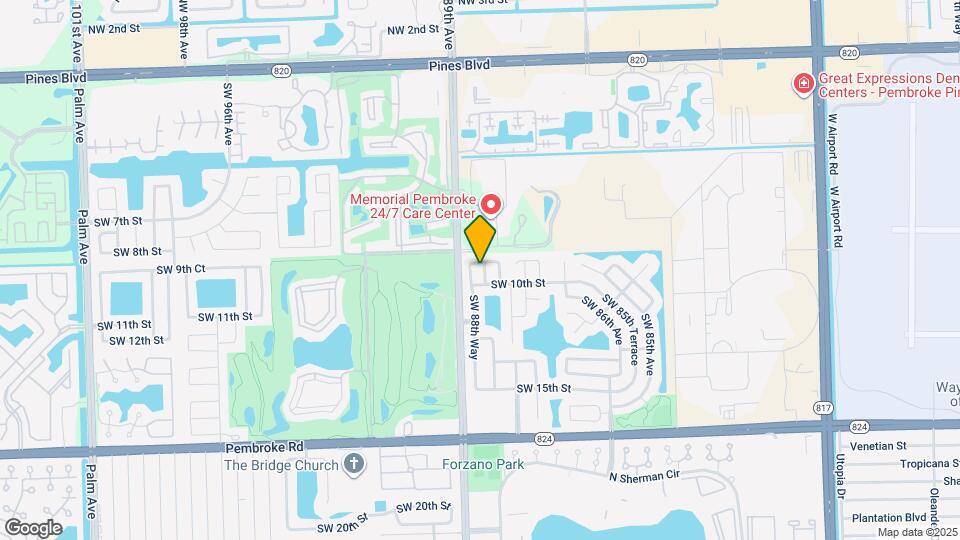 930 SW 88th Terrace Map and Location Details