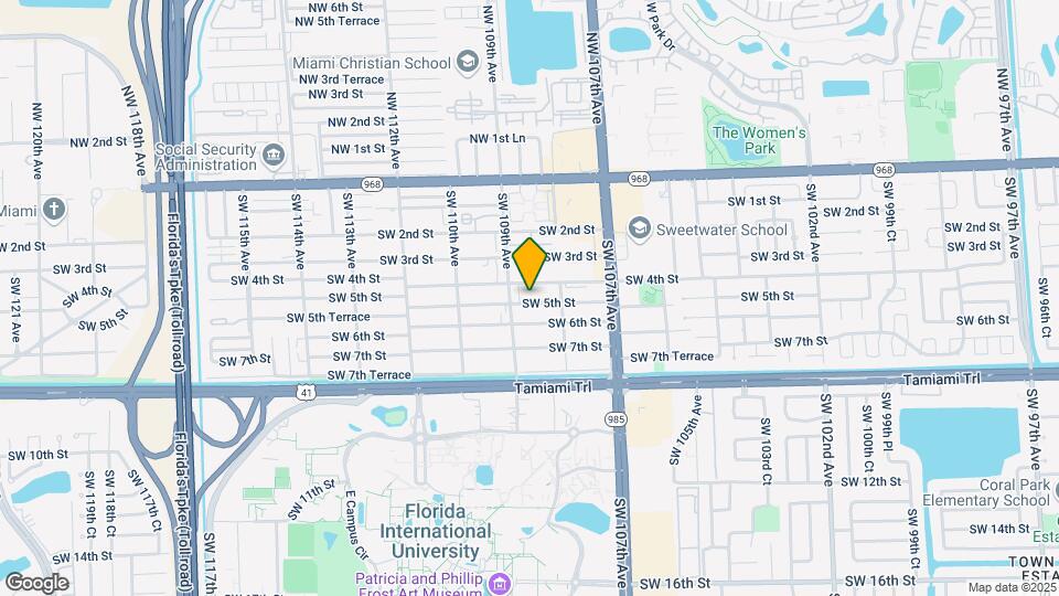 10861 SW 5th St Map and Location Details