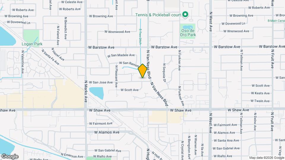 2430 W San Jose Ave Mapa y Detalles de la Ubicación