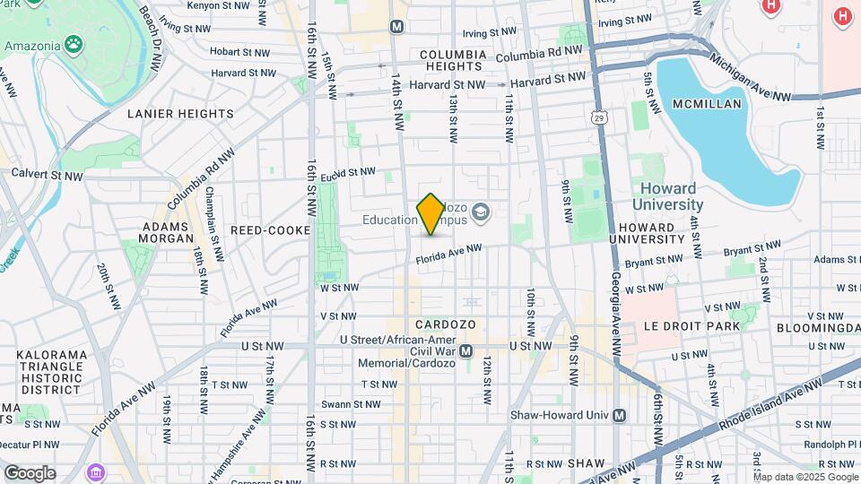 1330 Belmont St NW Map and Location Details