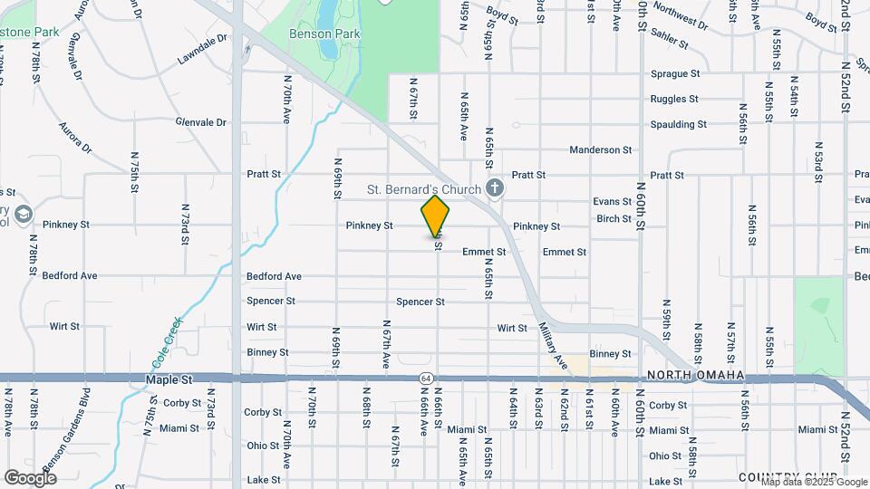 6602 Emmet St Map and Location Details