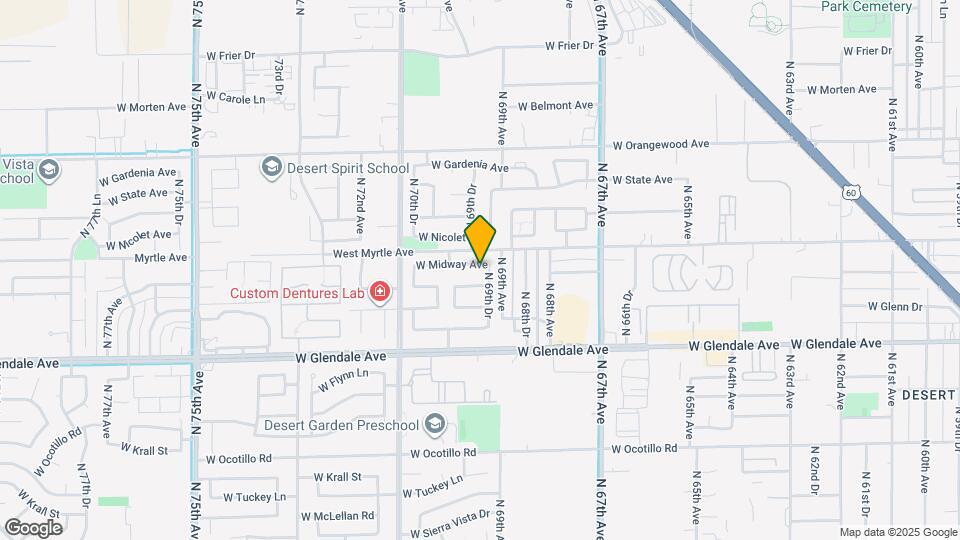 6965 W Midway Ave Map and Location Details