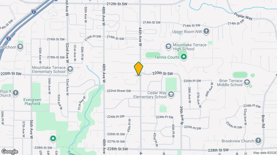 4401 221st Pl SW Map and Location Details
