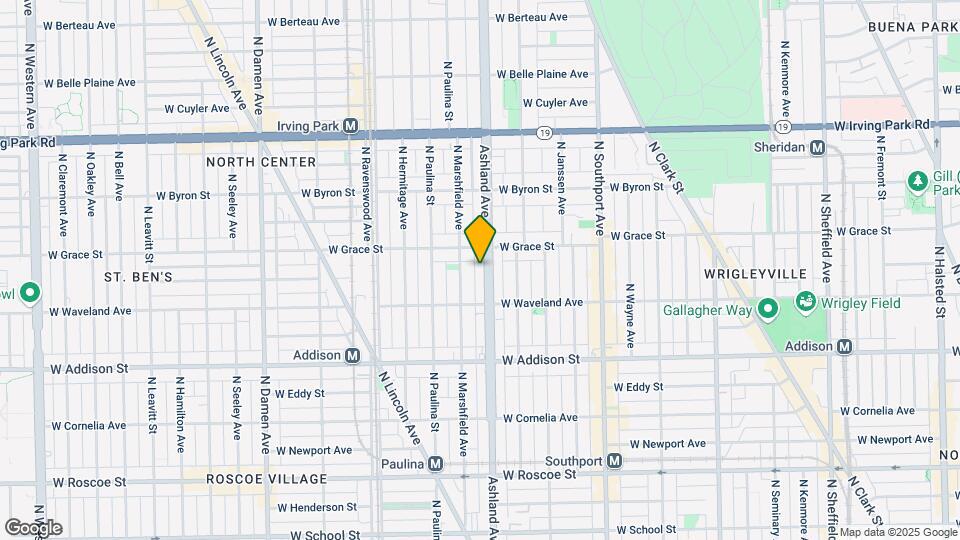 3736 N Ashland Ave, Unit 1R Mapa y Detalles de la Ubicación