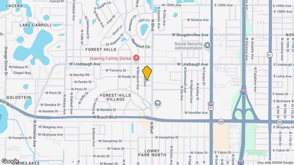 9605 N Edison Ave Map and Location Details