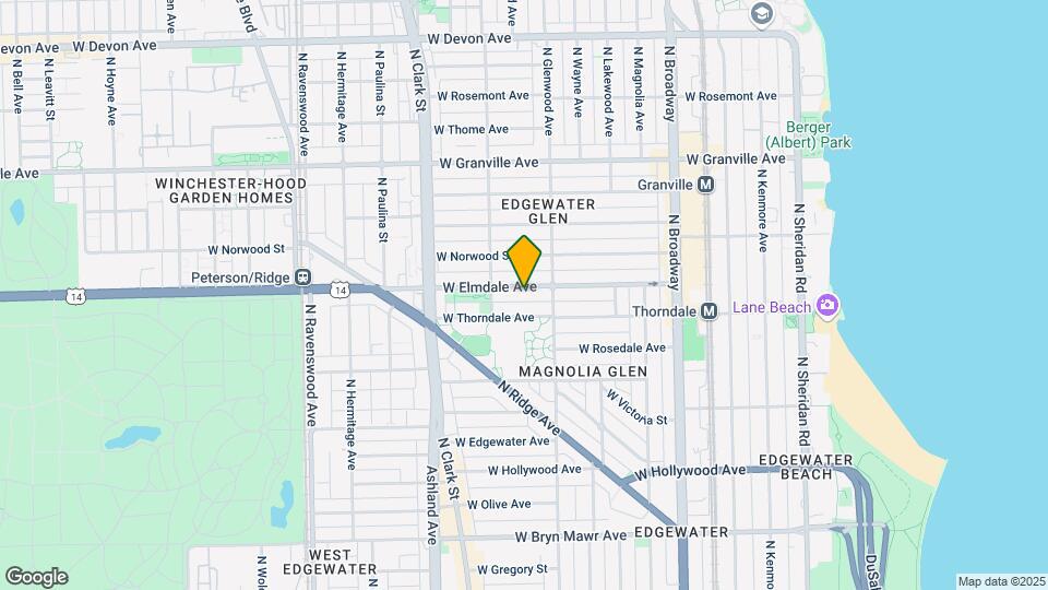 1427 W Elmdale Ave Mapa y Detalles de la Ubicación